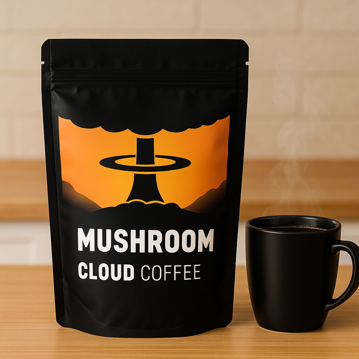 Mushroom Cloud Coffee – Premium Instant Mushroom Coffee 6oz Bag, 30 Servings, Veteran Owned